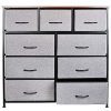 KINWELL Extra Wide Fabric Storage Organizer Clothes Drawer Dresser