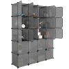 LANGRIA 20 Cube Organizer Stackable Plastic Cube Storage Shelves