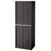 Sterilite Shelf Cabinet, Flat Gray, 1-Pack
