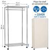 Artmoon Buffalo Heavy Duty Steel Clothes Rail Closet on Wheels