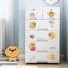Nafenai Plastic Dresser 6 Drawers,Storage Cabinet Drawers Organizer