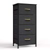 ROMOON 4 Drawer Fabric Dresser Storage Tower, Organizer Unit for Bedroom