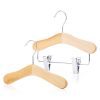 HANGERWORLD 30 Natural Wooden 9.8inch Kids Coat Clothes Garment