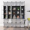 LANGRIA 30-Cube DIY Modular Shelving Storage Organizer Extra Large