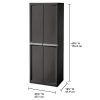 Sterilite Shelf Cabinet, Flat Gray, 1-Pack