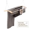 INNOKA Extendable Ceiling Mounted Drying Rack, Luxury Birch Wood