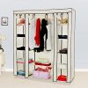 SONGMICS 59" Portable Clothes Closet Wardrobe Storage Organizer
