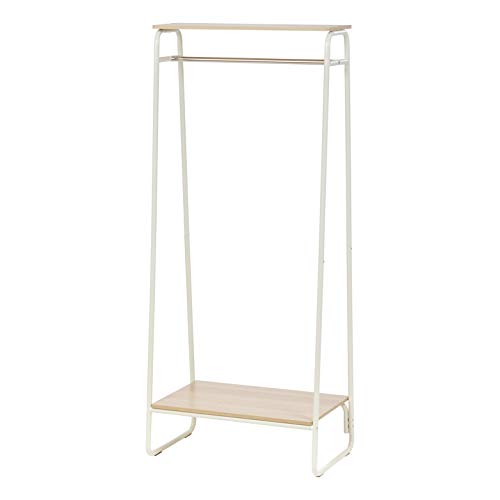 IRIS Metal Garment Rack with 2 Wood Shelves