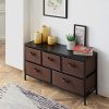 HOMEFORT Extra Wide Dresser Storage Tower,5 Drawers Storage Organizer