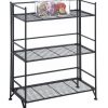 Convenience Concepts Designs2Go X-Tra Storage 3-Tier Wide Folding Metal Shelf