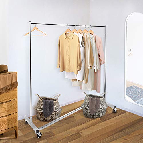 Simple Trending Industrial Grade Z-Base Clothes Garment Rack