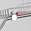Magionline Brass Over Bathtub Racks Expandable Bath Caddy