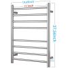 SHARNDY Heated Towel Warmer Rack Polished Chrome Drying Rack