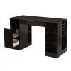 South Shore Crea Craft Table with Open and Closed Storage
