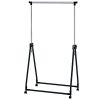 Tatkraft Halland Adjustable Clothes Rack, Hanger on Wheels