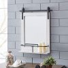 FirsTime & Co. Ivywood Barn Door Shelf Wall Mirror
