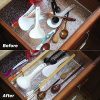 DIOMMELL 12 Pack Bamboo Adjustable Dresser Drawer dividers Organizers