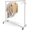 Simple Trending Industrial Grade Z-Base Clothes Garment Rack
