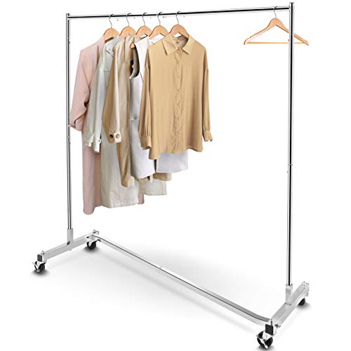 Simple Trending Industrial Grade Z-Base Clothes Garment Rack
