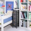 Romoon Narrow Closet Organizer, 4 Drawer Fabric Storage Bins