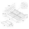 DHP Dakota Upholstered Platform Bed with Storage Drawers