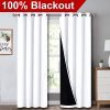 NICETOWN Full Shading Curtains for Windows, Super Heavy-Duty Black