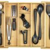 KitchenEdge Adjustable Kitchen Drawer Organizer for Utensils and Junk