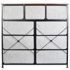 KINWELL Extra Wide Fabric Storage Organizer Clothes Drawer Dresser