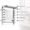 Homeleader Towel Warmer and Drying Rack, 9 Bars Plug-in Stainless Steel