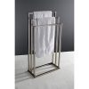 Kingston Brass Edenscape 3-Tier Pedestal Towel Rack Brushed Nickel