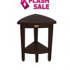 Decoteak New- Oasis Fully Assembled Teak Corner Shower Bench