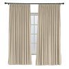 ChadMade Pinch Pleated 72W x 84L Blackout Lined Velvet Curtain Drapery Panel