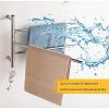 CGGDP 3-Bars Saving Space Towel Holders Rack, Wall Mounted Heated Towel