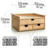 Prosumer's Choice Bamboo Desktop Organizer – Stylish Solution for Decluttered Spaces 🌿