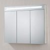 Bathroom Medicine Cabinet, Aluminum, Recessed/Surface Mount
