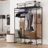 Maximize Storage Space with LANGRIA Heavy-Duty Clothes Closet Rack with Cover