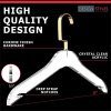 Designstyles Clear Acrylic Clothes Hangers - 10 Pk Stylish and Heavy Duty