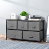 Drawer Dresser Storage Organizer 5-Drawers for Closet, Sturdy Steel Frame
