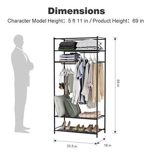 LANGRIA Heavy-Duty Zip Up Closet Shoe Organizer
