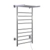 HomCom 9-Bar Stainless Steel Wall Mounted Electric Heated Towel Rack