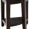 AquaTeak 15.5" Kai Corner Mocha Teak Shower Bench