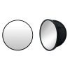 TinyTimes 23.63" Wooden Round Mirror Cabinet, Round Vanity Mirror