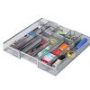 Expandable Kitchen Drawer Cutlery Tray Mesh Silverware Organizer