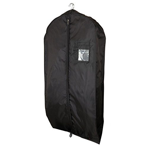 HANGERWORLD 5 Black 44inch Waterproof Nylon Multiple Garment Coat