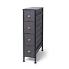 Romoon Narrow Closet Organizer, 4 Drawer Fabric Storage Bins
