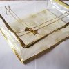 Mufaddal Traders 12 PC Oneside Clear Plastic Clothes Sari Saree Garment Storage