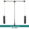 Floating Shelves Liftable Clothes Hanger Dormitory Clothes Bar Closet