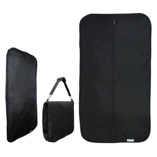 HANGERWORLD 44inch Black Heavy Duty Waterproof Nylon Travel