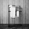 Freestanding Towel Rail Rack, Metal Towel Bar Stand, Drying Rack Airer