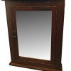 24" W x 30" H Rustic Mission Medicine Cabinet/Surface Mount/Dark Finish